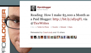 How I make $5000 a month as a Paid Blogger - shared by Problogger. Makealivingwriting.com