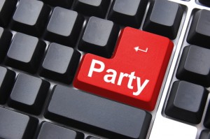 Party computer button