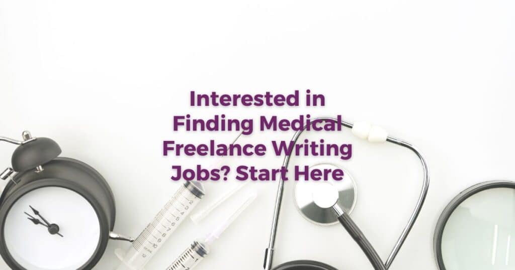 medical equipment a doctor would use is in the image with the caption interested in finding medical freelance writing jobs? Start here