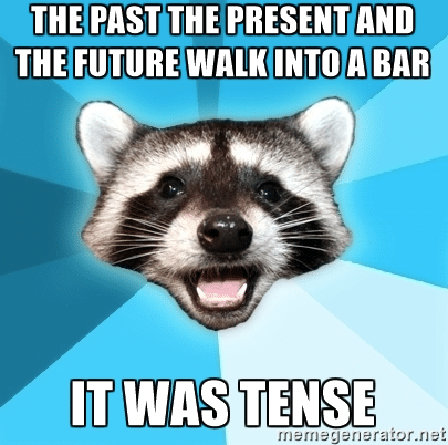 Meme featuring a racoon