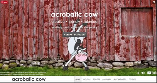 Acrobatic Cow: Writer Websites Marketing