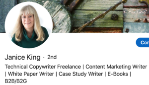 example of type of writing on linkedin content marketing writer
