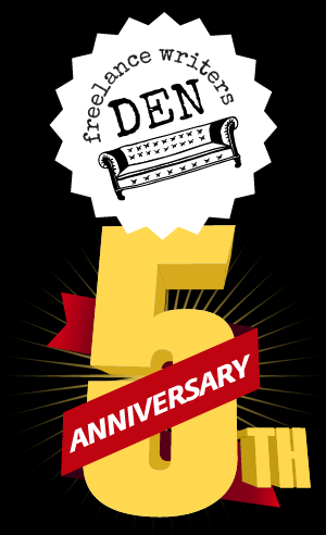 Freelance Writers Den - Fifth Anniversary!