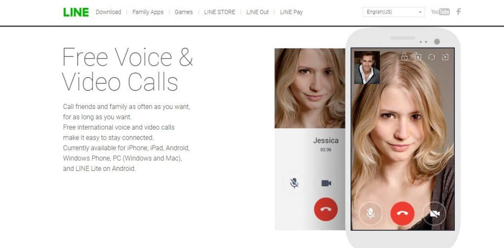 Line Chat and Video Voice Calling app (iPhone, Android, Windows Phone, MAC,  PC) 