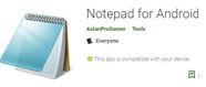 NotePad for Android Logo Banner
