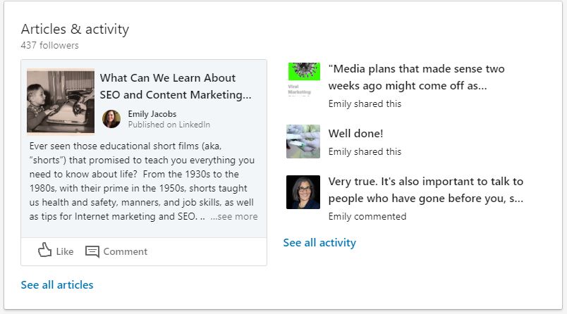 LinkedIn Marketing: Publish Content