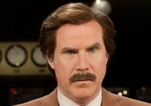 Will Ferrell as Ron Burgundy in Anchorman 2