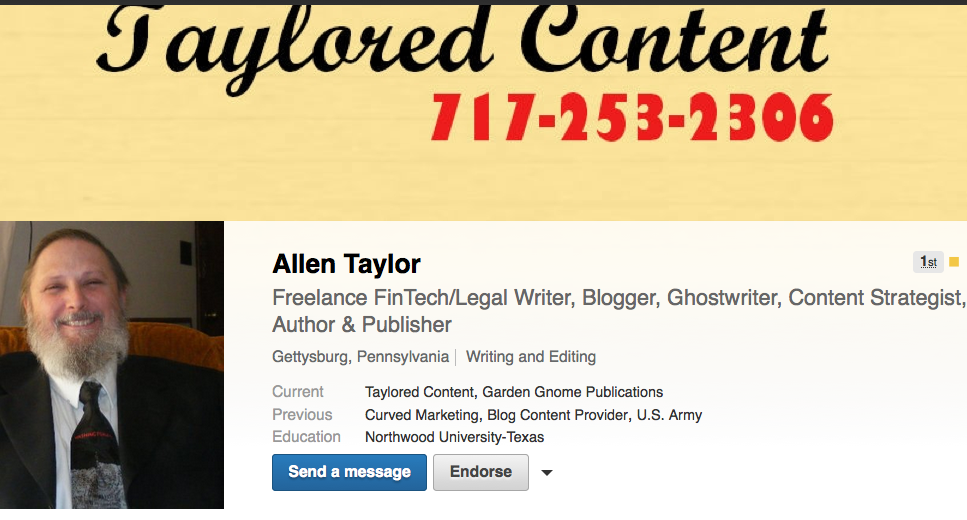 Allen Taylor LinkedIn profile