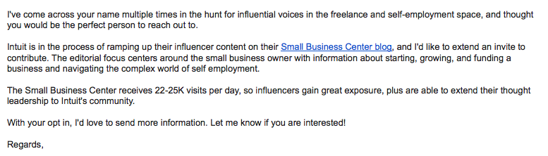 Content mill - recruiting email