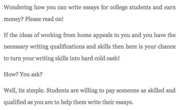 academic writing - example 1