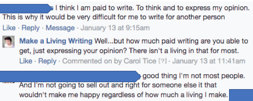 Are business writers sellouts? Discussion on Make a Living Writing