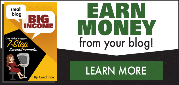 7 step success formula by Carol Tice: Earn Money from your blog!