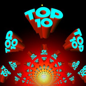 Top 10 logo banner in repeating pattern